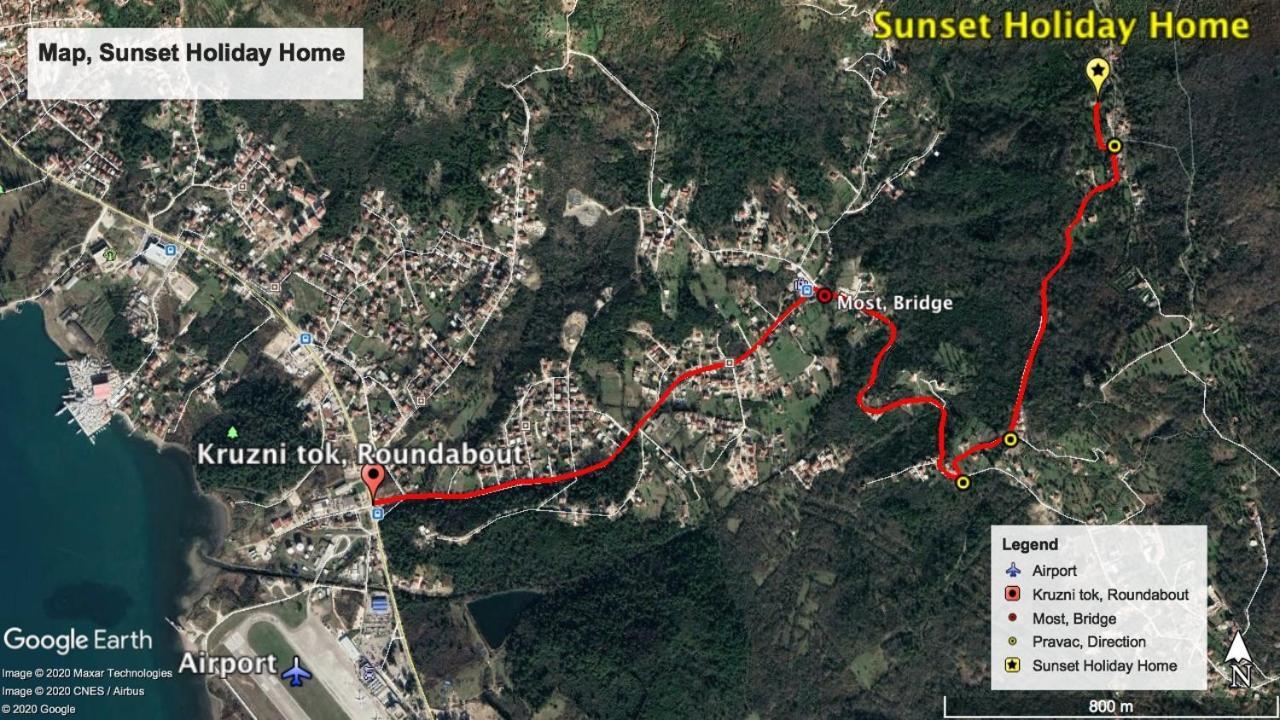 Sunset Holiday Home Тиват Екстер'єр фото